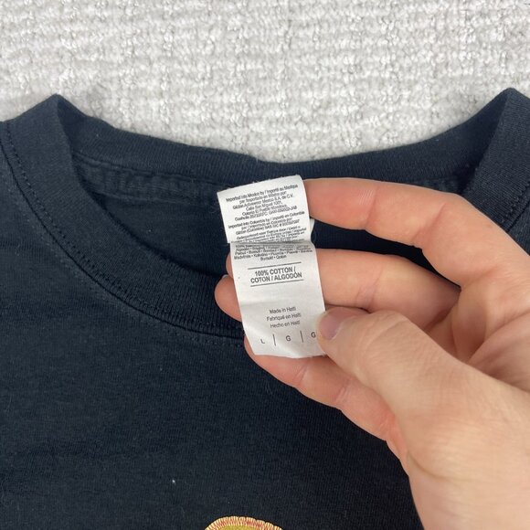 VINTAGE Calgary Stampede Rodeo Shirt Adult Size Large Black Graphic Tee Mens - Picture 6 of 14